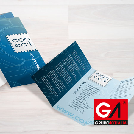 Folletos Trípticos · Imprenta · Impresión · Girona