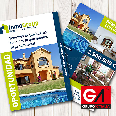 Diseño Gráfico · Especialidades · Inmobiliarias · Flyers Publicitarios